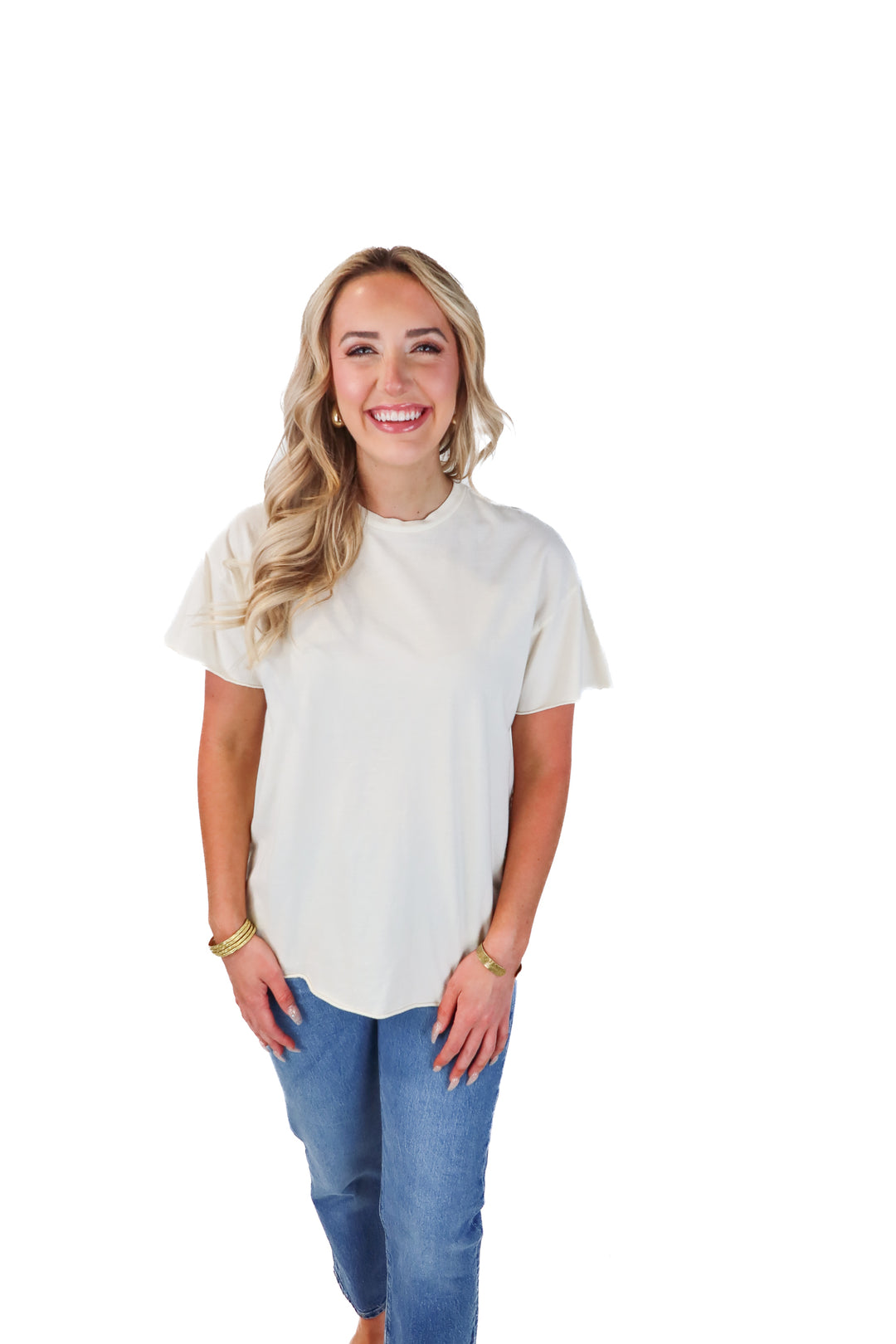 Tribe Kelley cream tee (s)