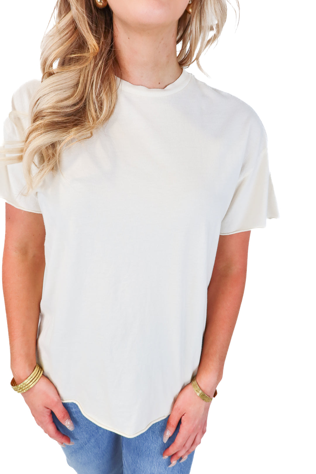 Tribe Kelley cream tee (s)