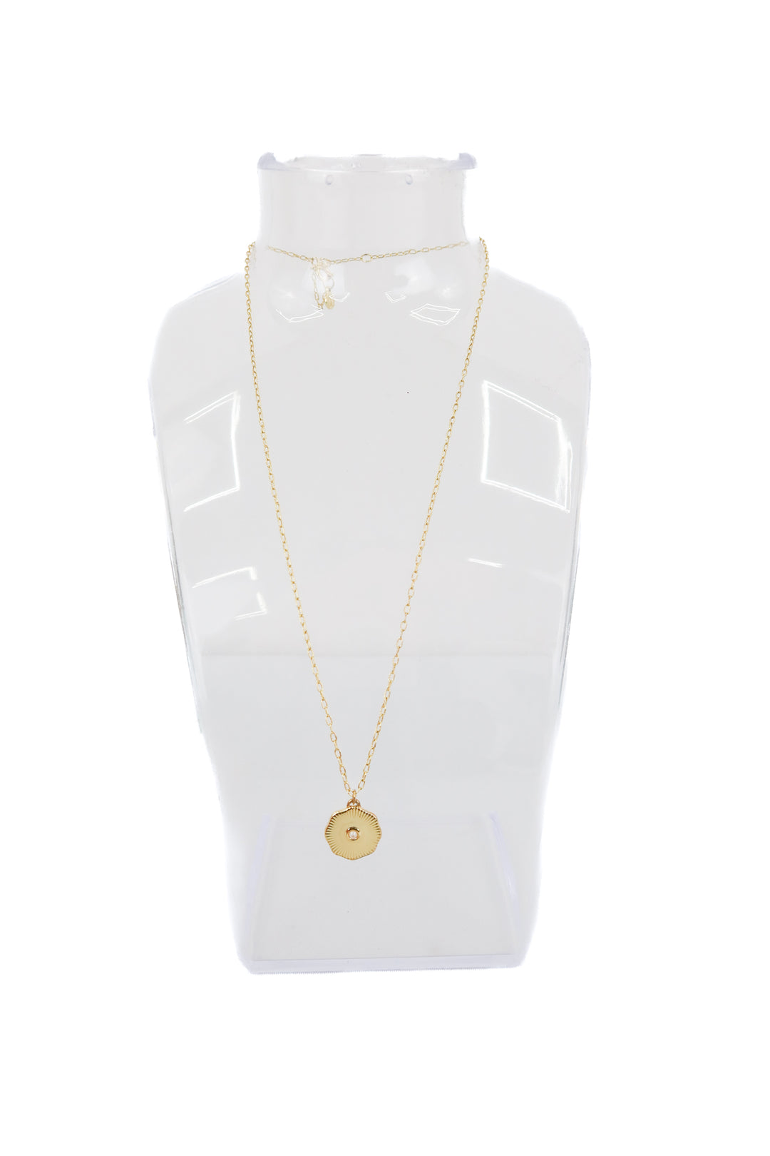 gorjana gold hexagon pendant necklace (retail $75)