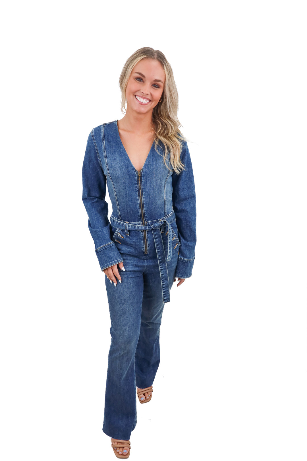 Ramy Brook Denim Jumpsuit (S/M; retail $298)