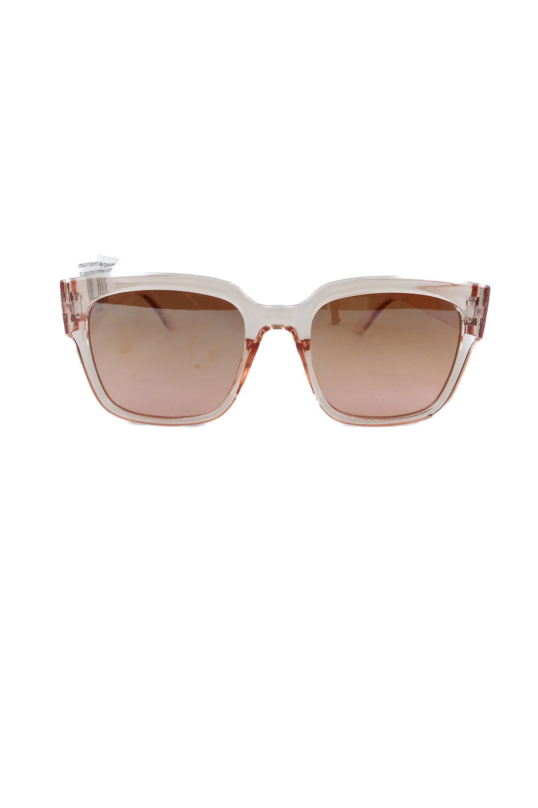 sunsentials pink transparent sunglasses