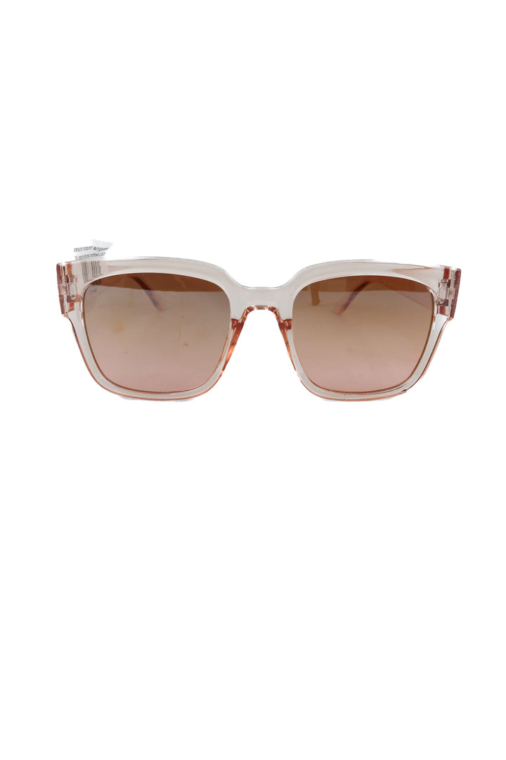 sunsentials pink transparent sunglasses