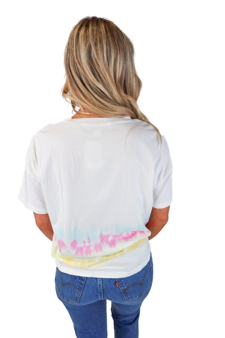Vintage summer tie dye tee (m)
