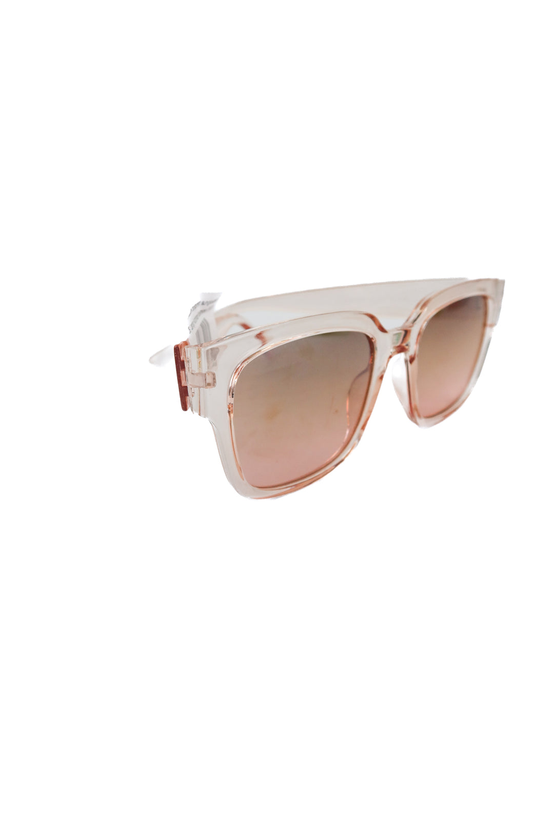 sunsentials pink transparent sunglasses