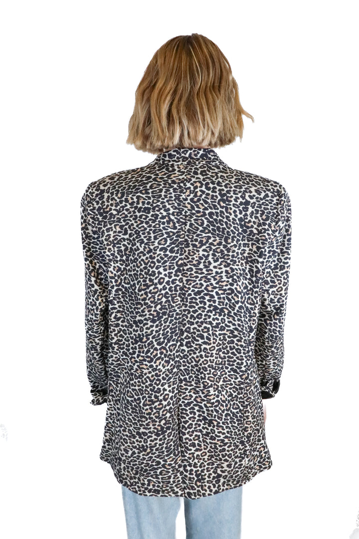 Anine Bing Leopard Print Blazer (S; retail $450)