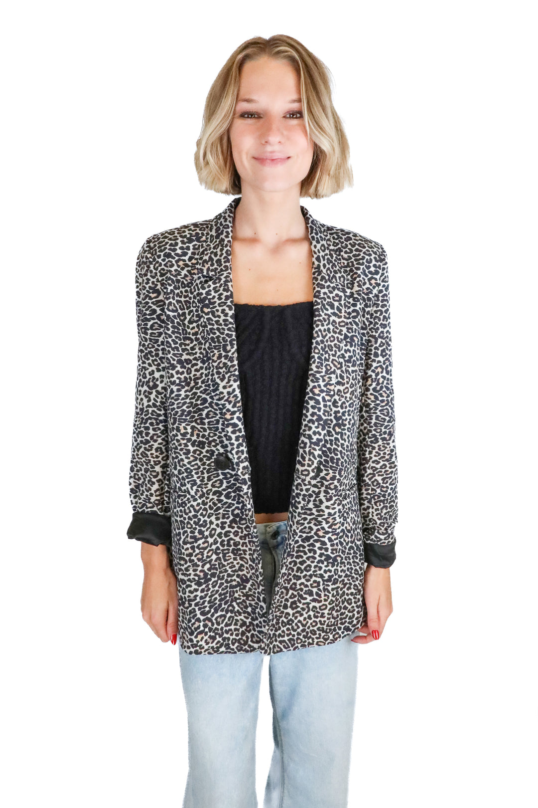 Anine Bing Leopard Print Blazer (S; retail $450)