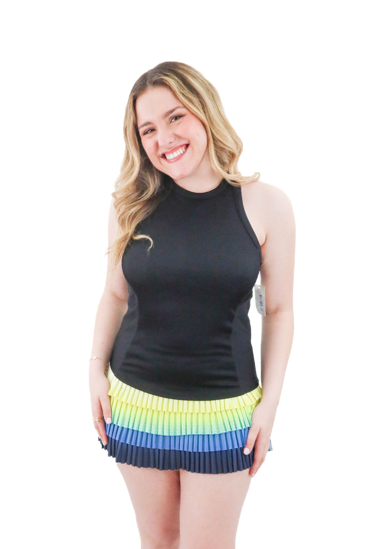 lucky in love black tank (l; retail $63)