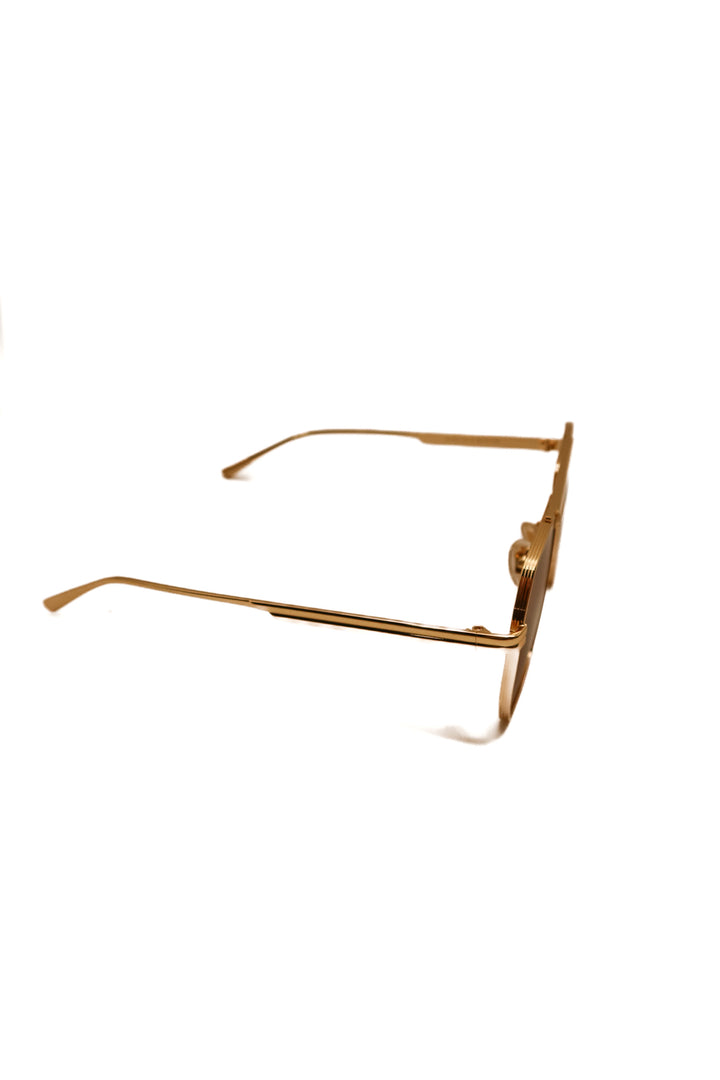Sojos gold hexagon sunglasses