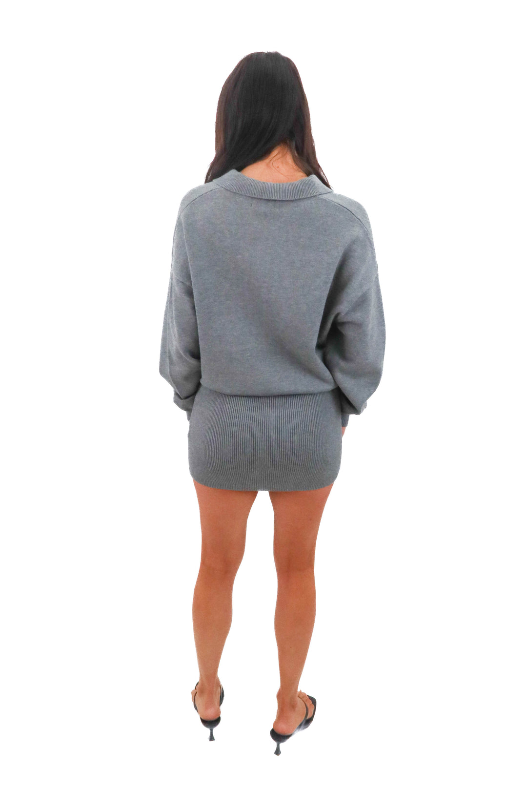 ser.o.ya grey sweater dress (s; retail $258)