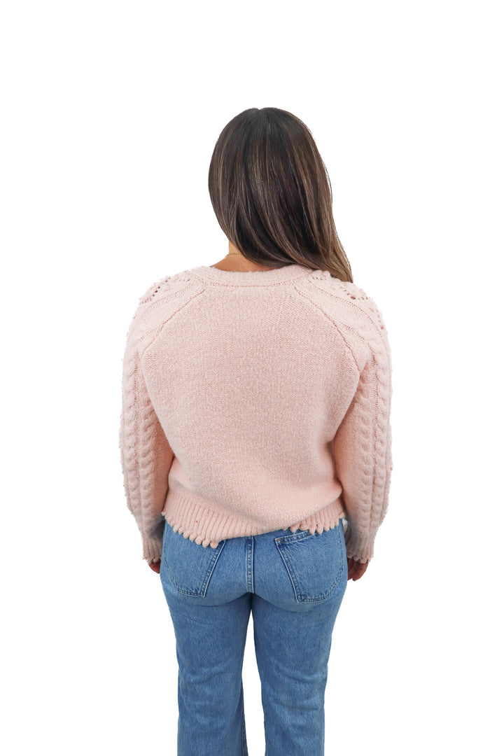 See and Be Seen pink cardigan (S/M)