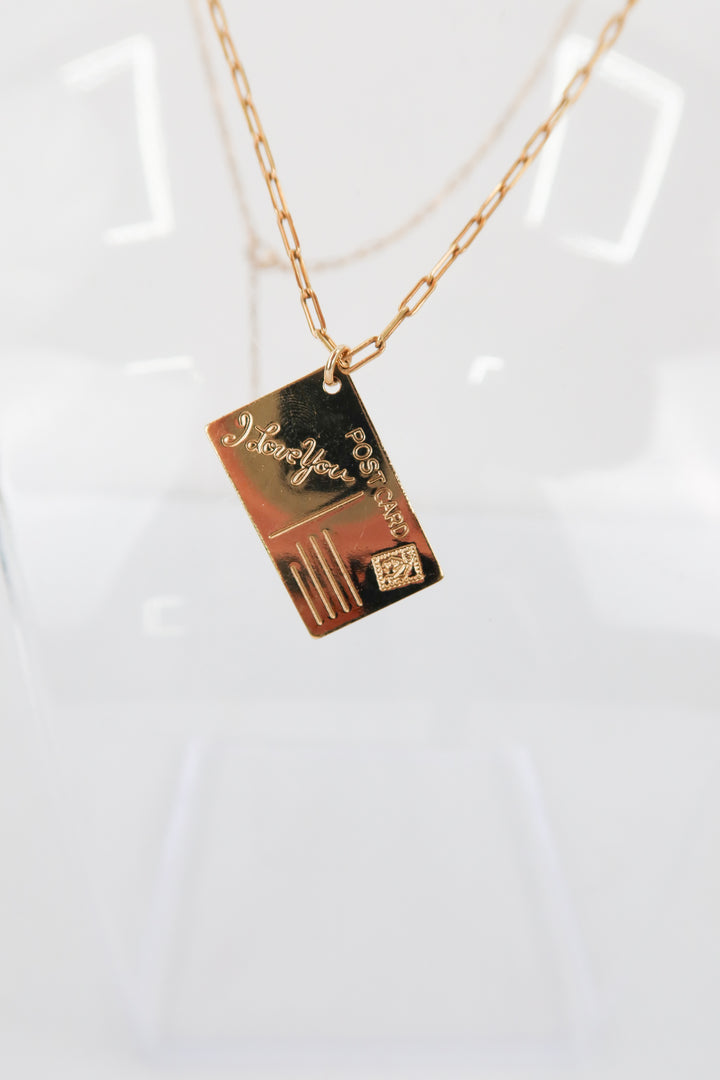 joolz post card pendant necklace (retail $170)