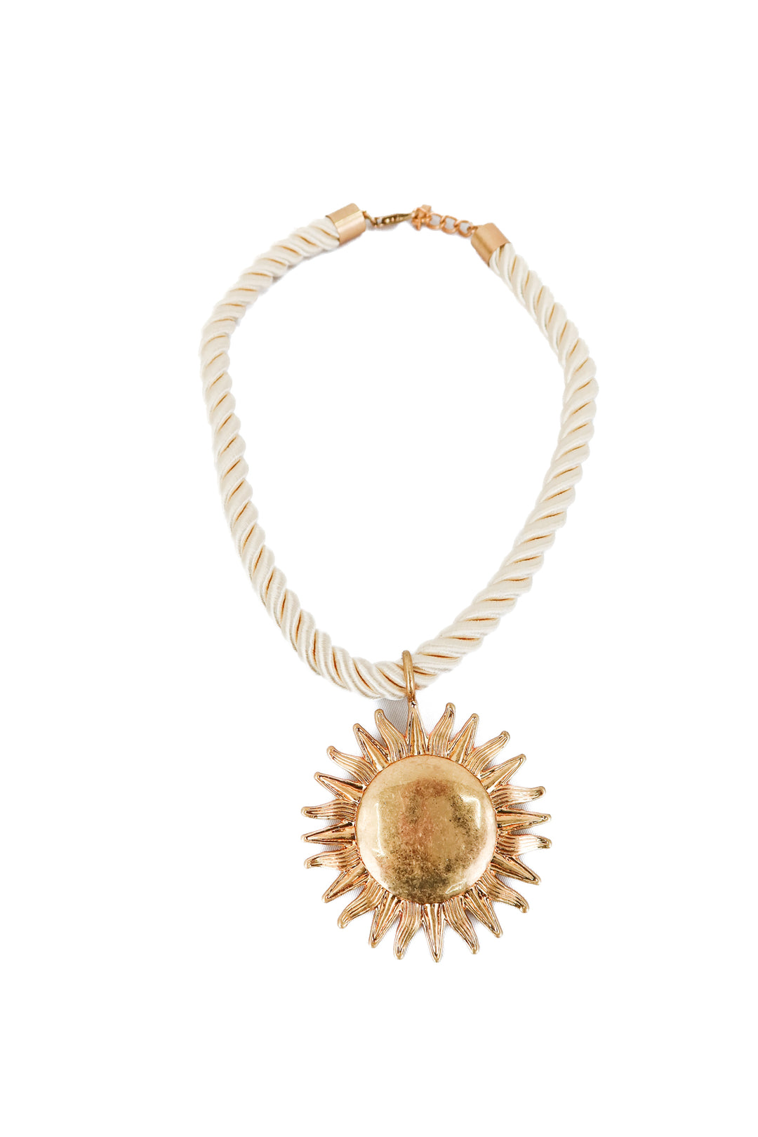 zara large chunky sun necklace