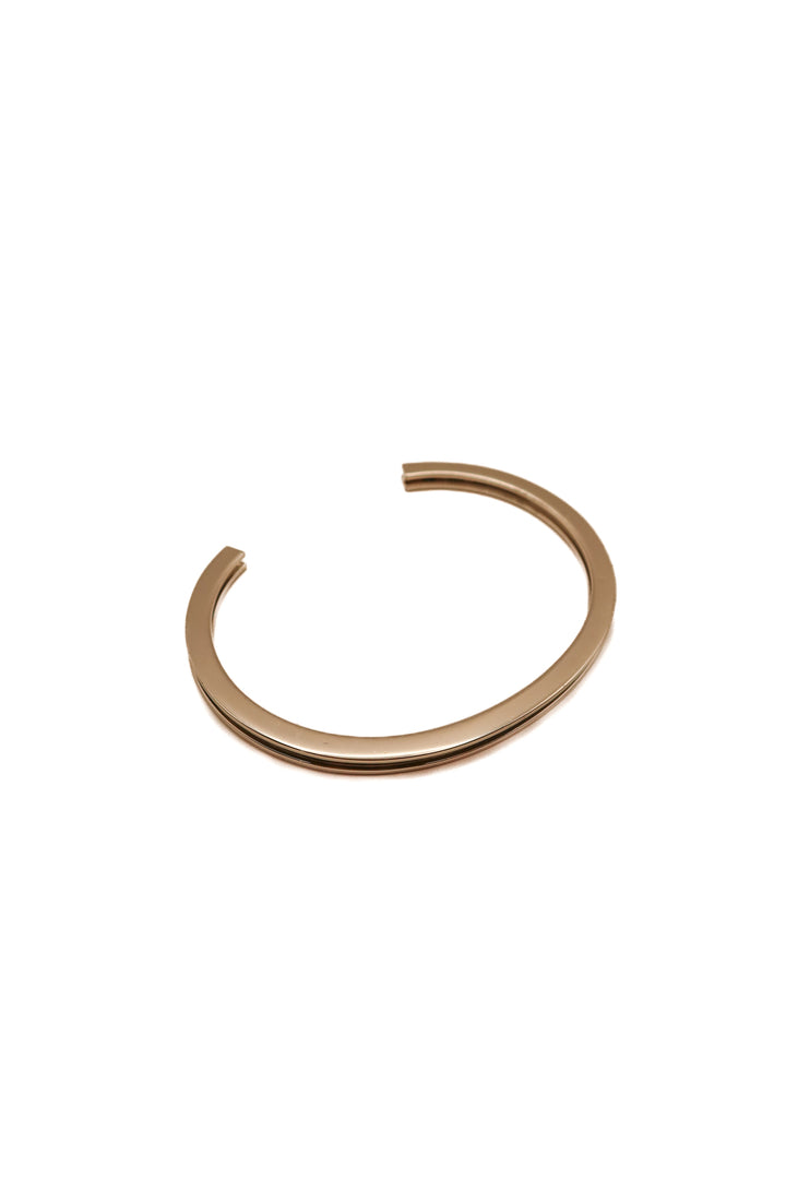 Silver indented cuff