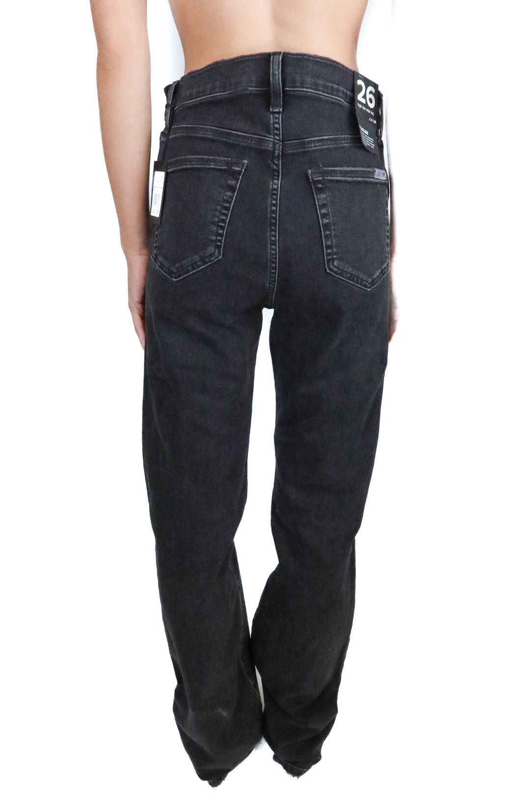 Joe's Black Wash High Rise Wide Leg "Flawless" Jeans NWT; retails for $160 (26)