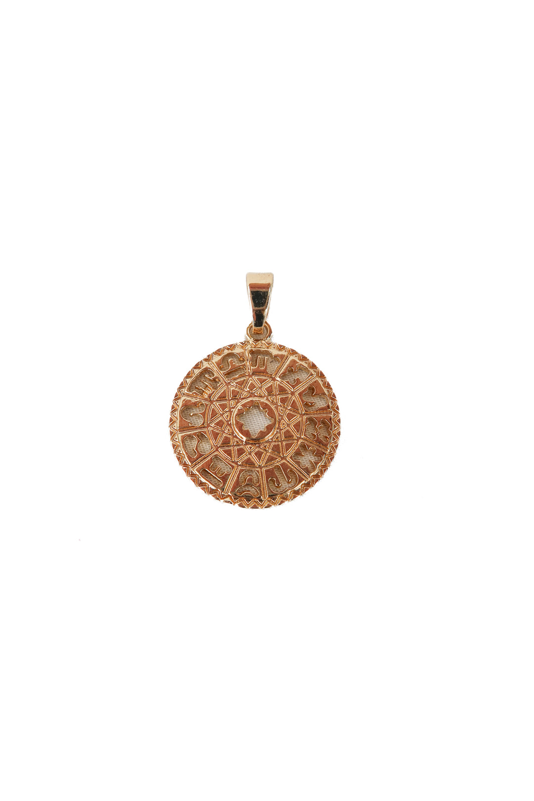 gold astrology charm