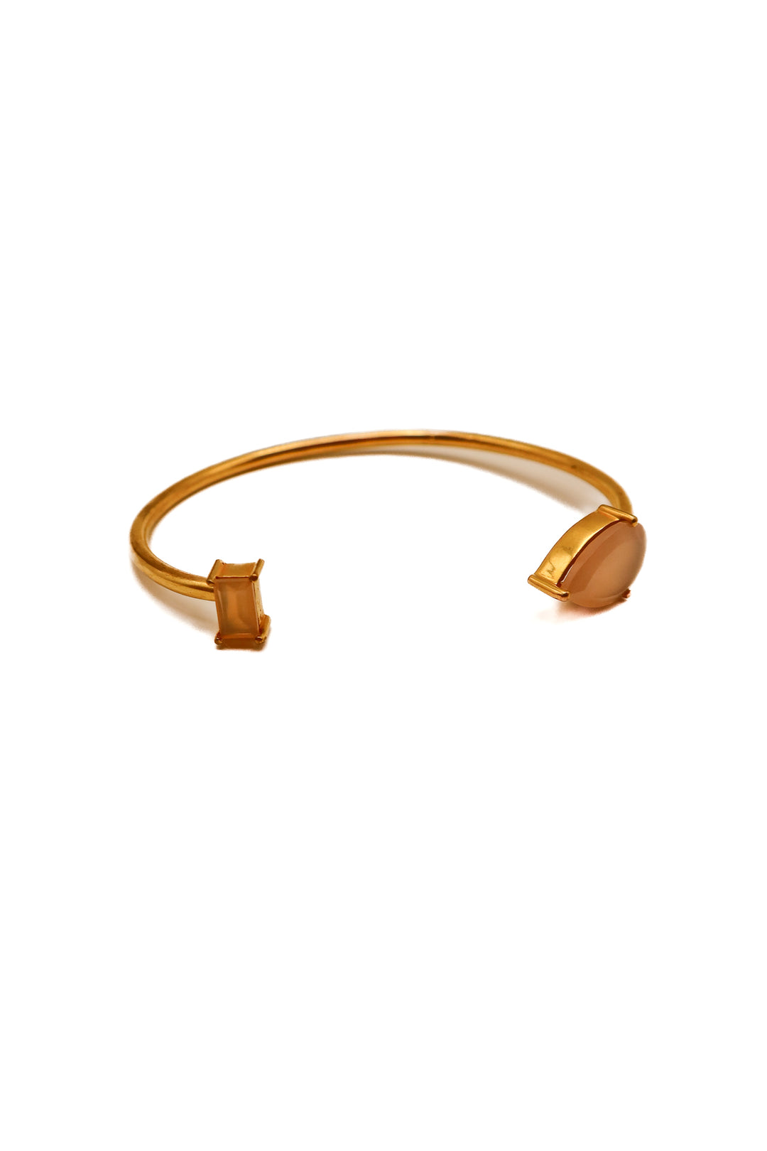 Gold bangle w/ pink gems