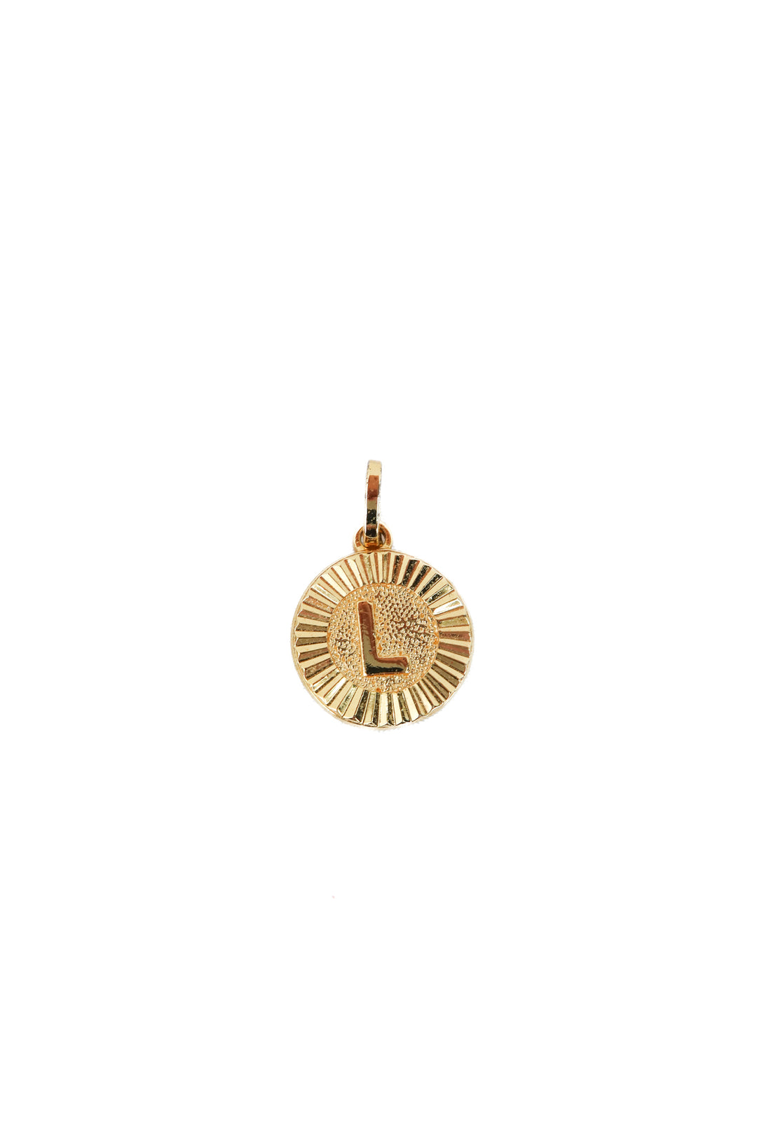 gold L charm
