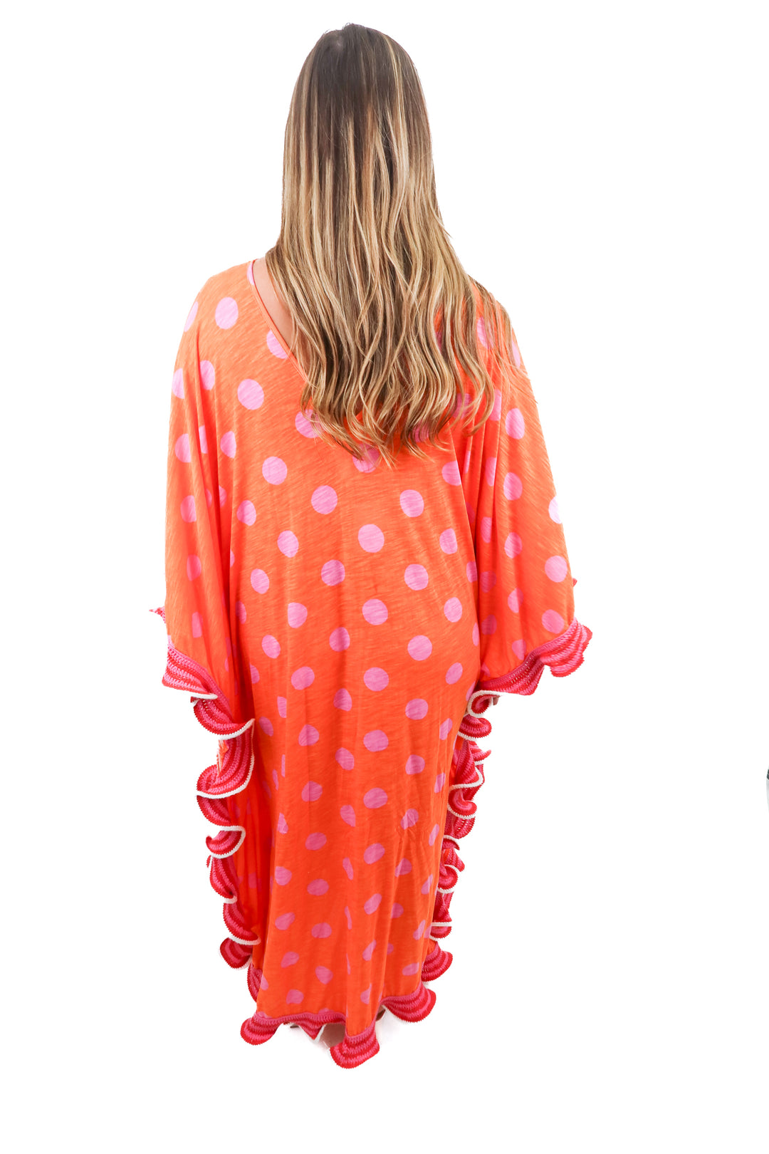 pitusa orange abstract cover up (OS; retail $120)