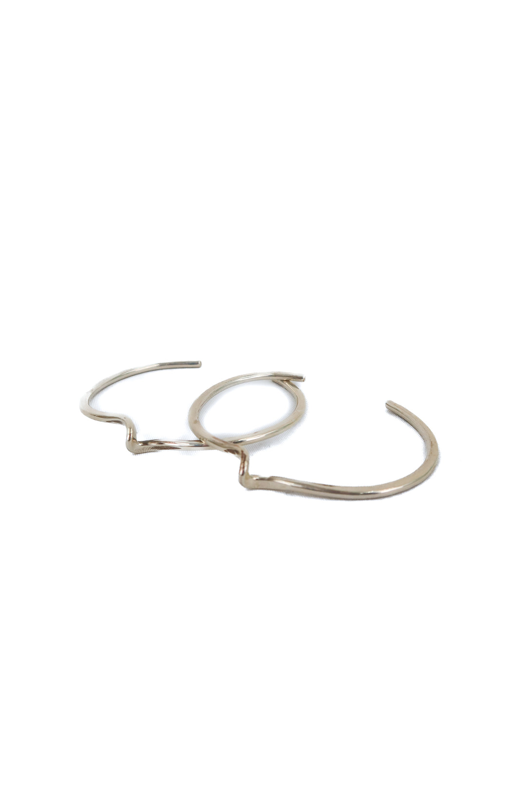 sterling silver twisted cuffs (set of 2)