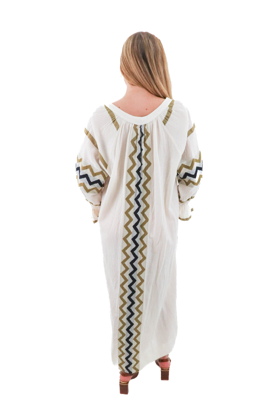 devotion twins ivory chevron maxi (s; retail $325)