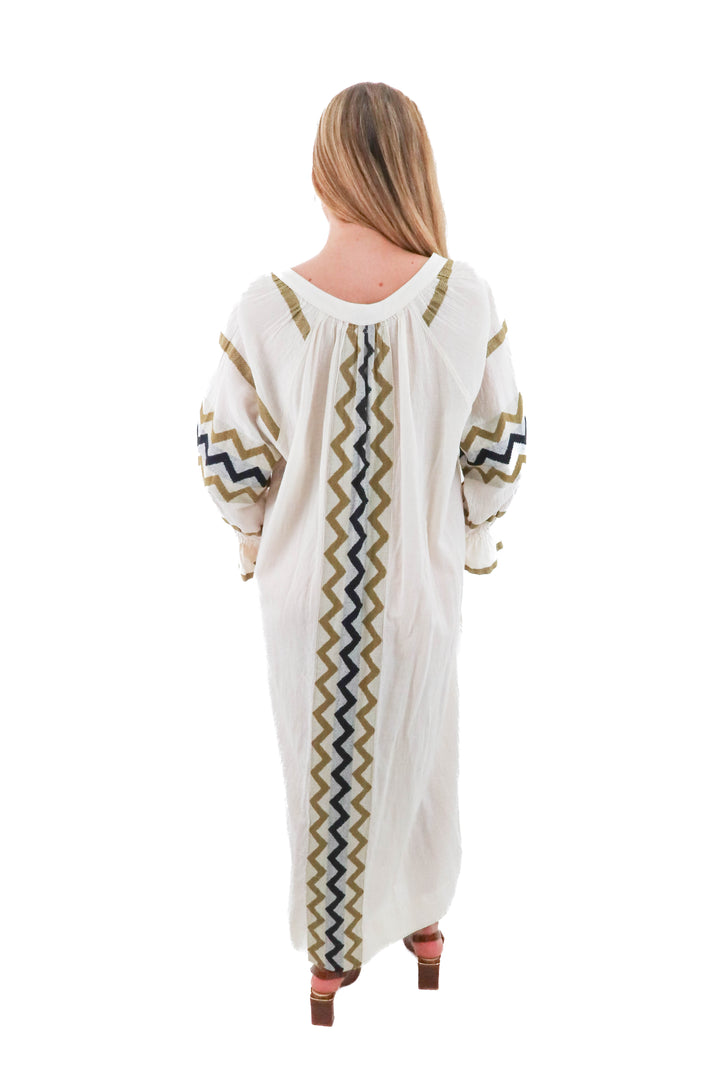 devotion twins ivory chevron maxi (s; retail $325)