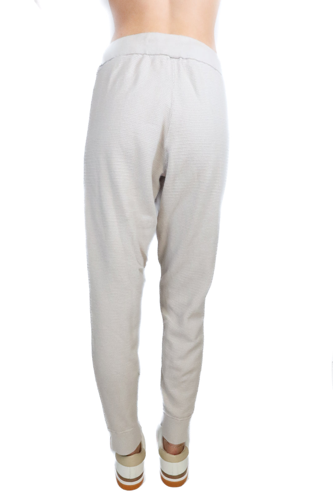 Varley Oatmeal Cotton Knit Lounge Pants (S; retail $120)