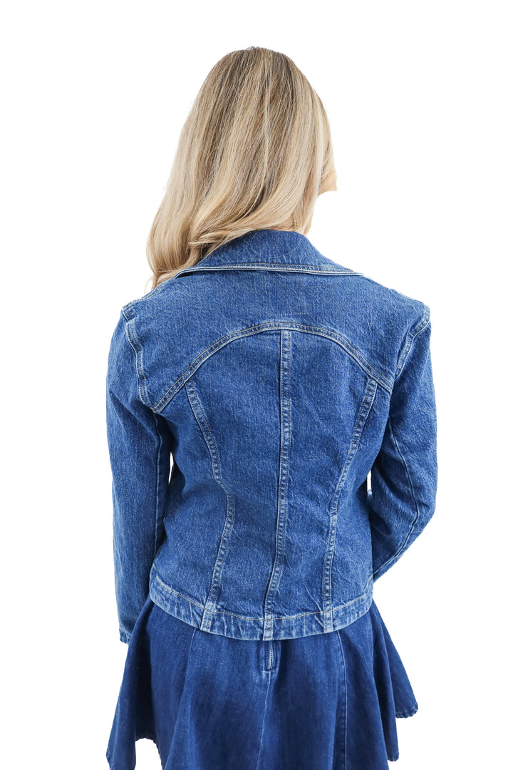 we the free denim jacket NWT (s; retail $148)