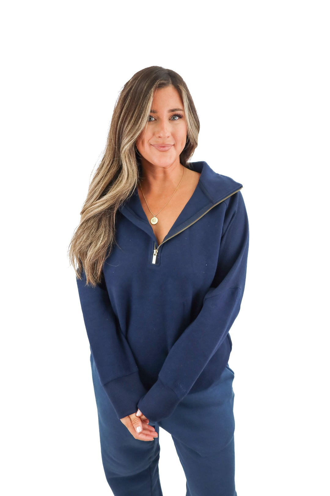 salt project navy tunic NWT (m; retail $82)