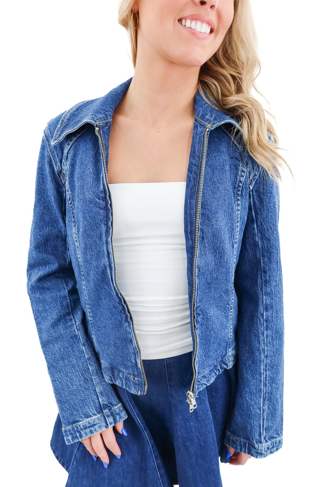 we the free denim jacket NWT (s; retail $148)