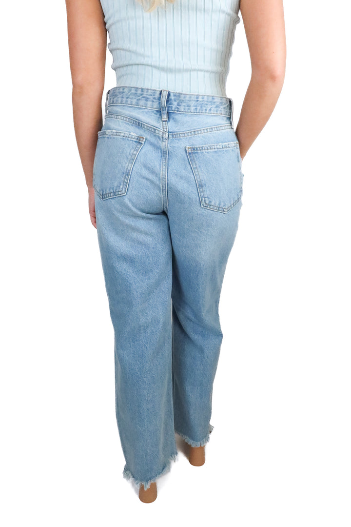 JBD light wash wide leg jeans (27)