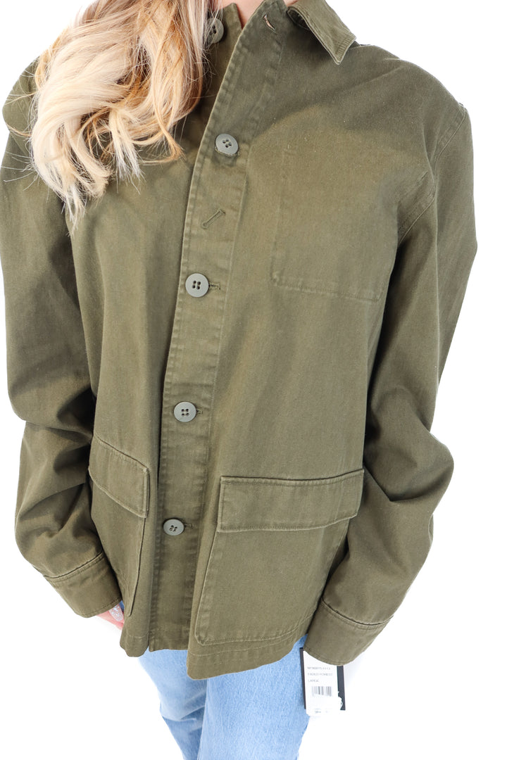 Paige green “dalton jacket” NWT (L)