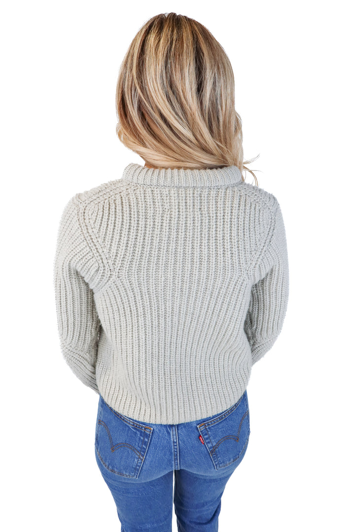 AYR Light Grey Chunky Sweater (S; retail $245)