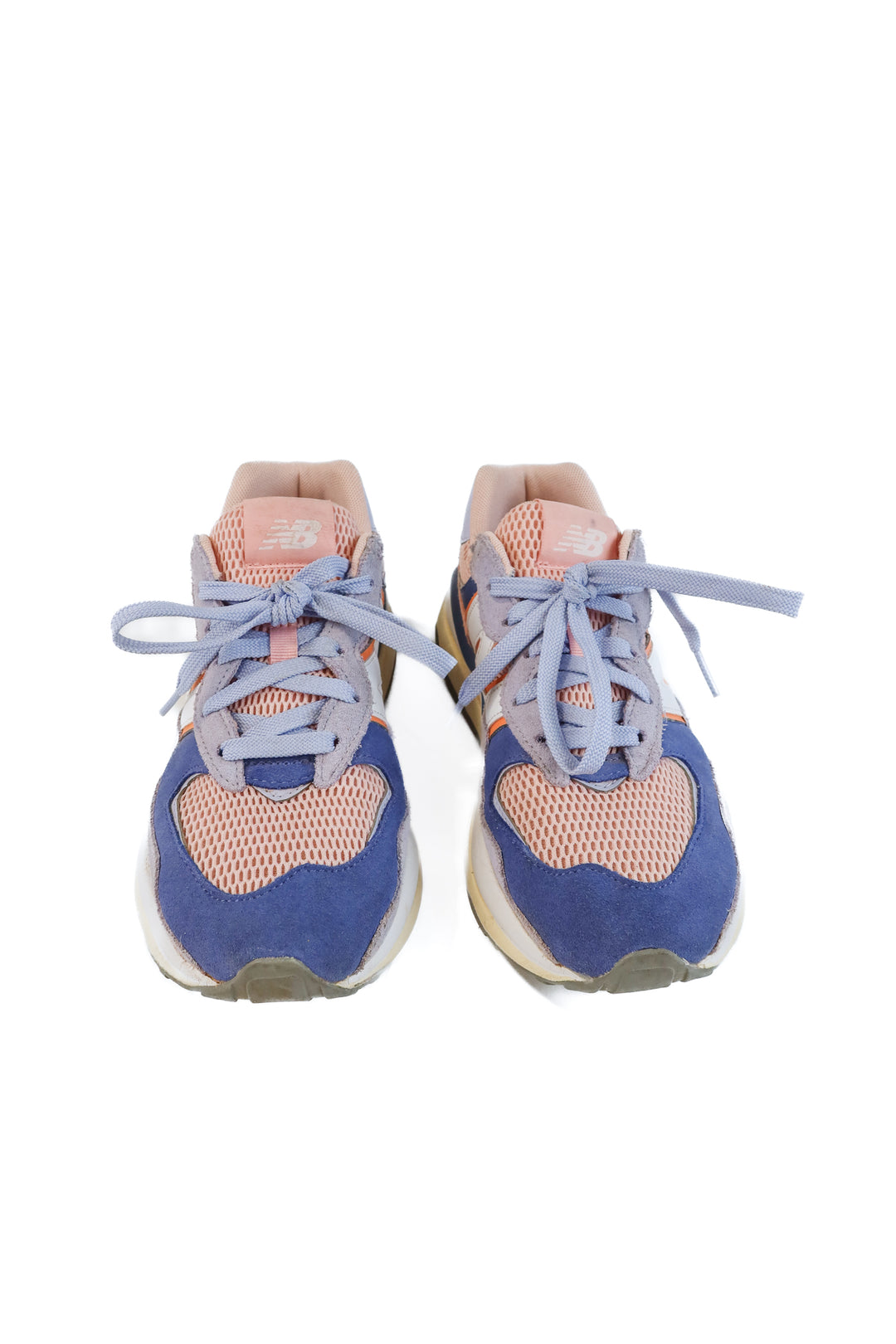New balance blue/pink/orange sneakers (9; retail $180)