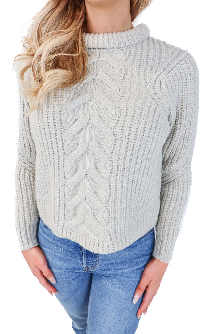 AYR Light Grey Chunky Sweater (S; retail $245)