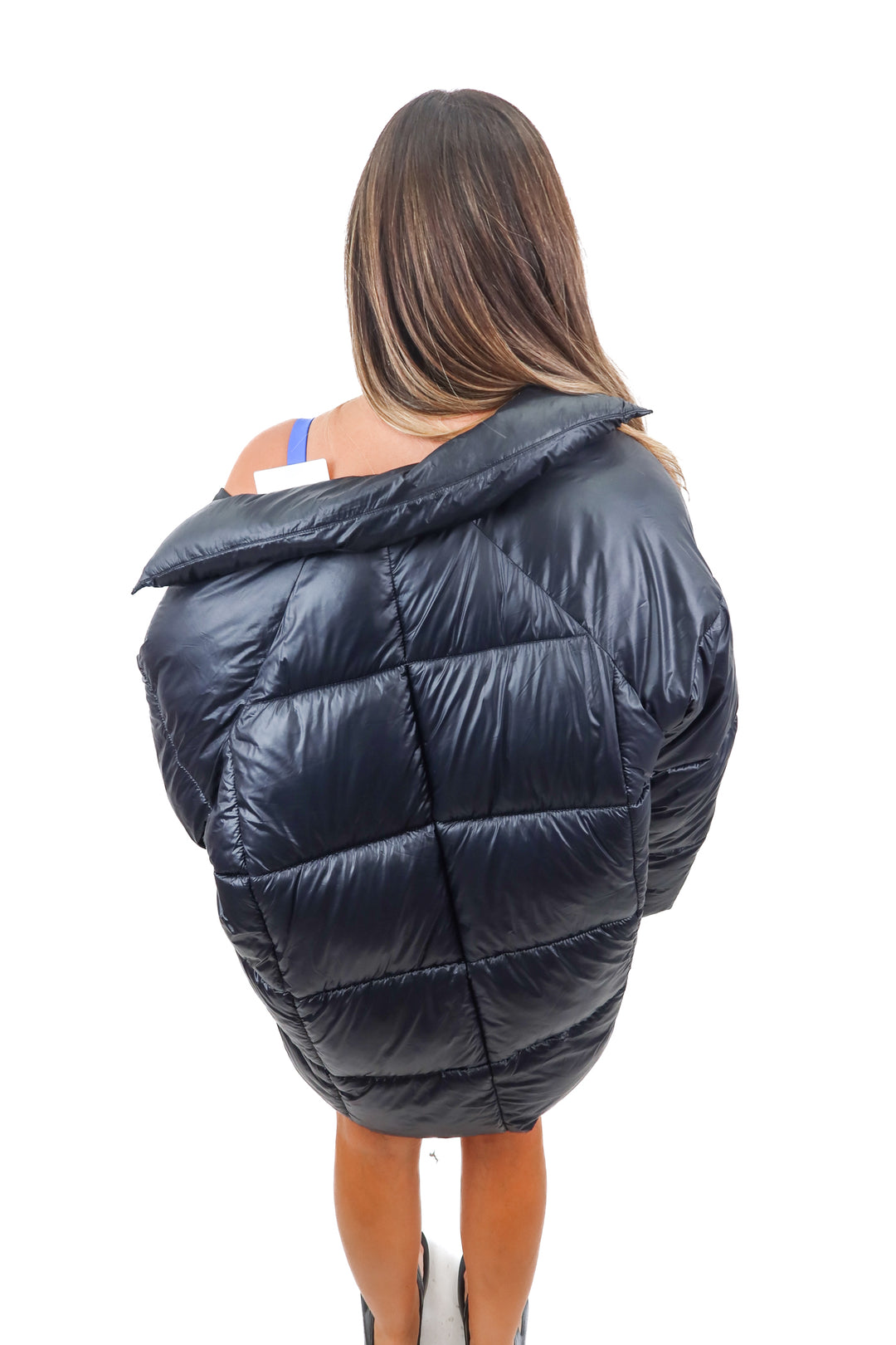Abercrombie black puffer jacket (XL)