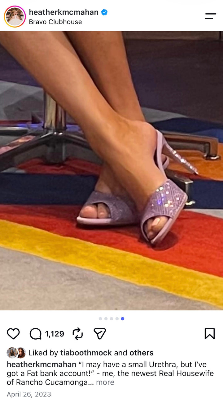 *AUCTION* paris texas purple crystal heels (9.5)