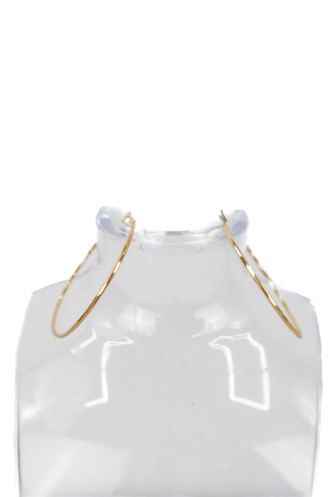 gold hammered large hoop earrings