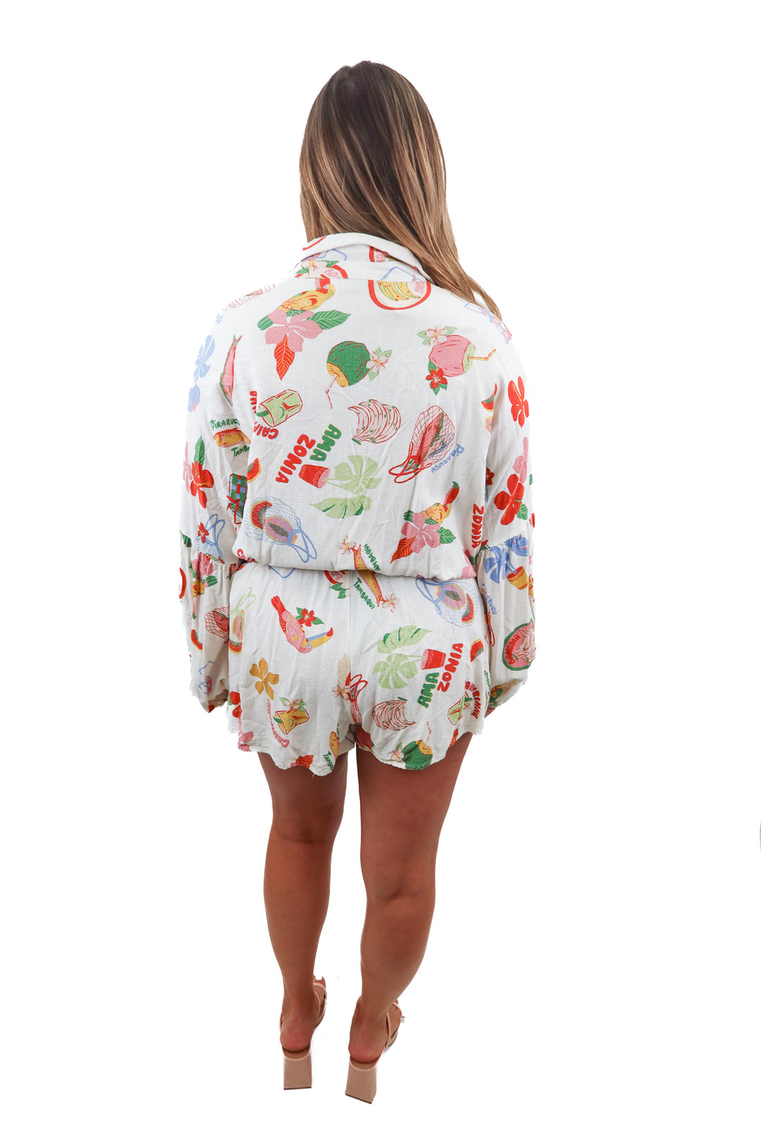 Petal + Pup printed romper (XL; est retail $80)