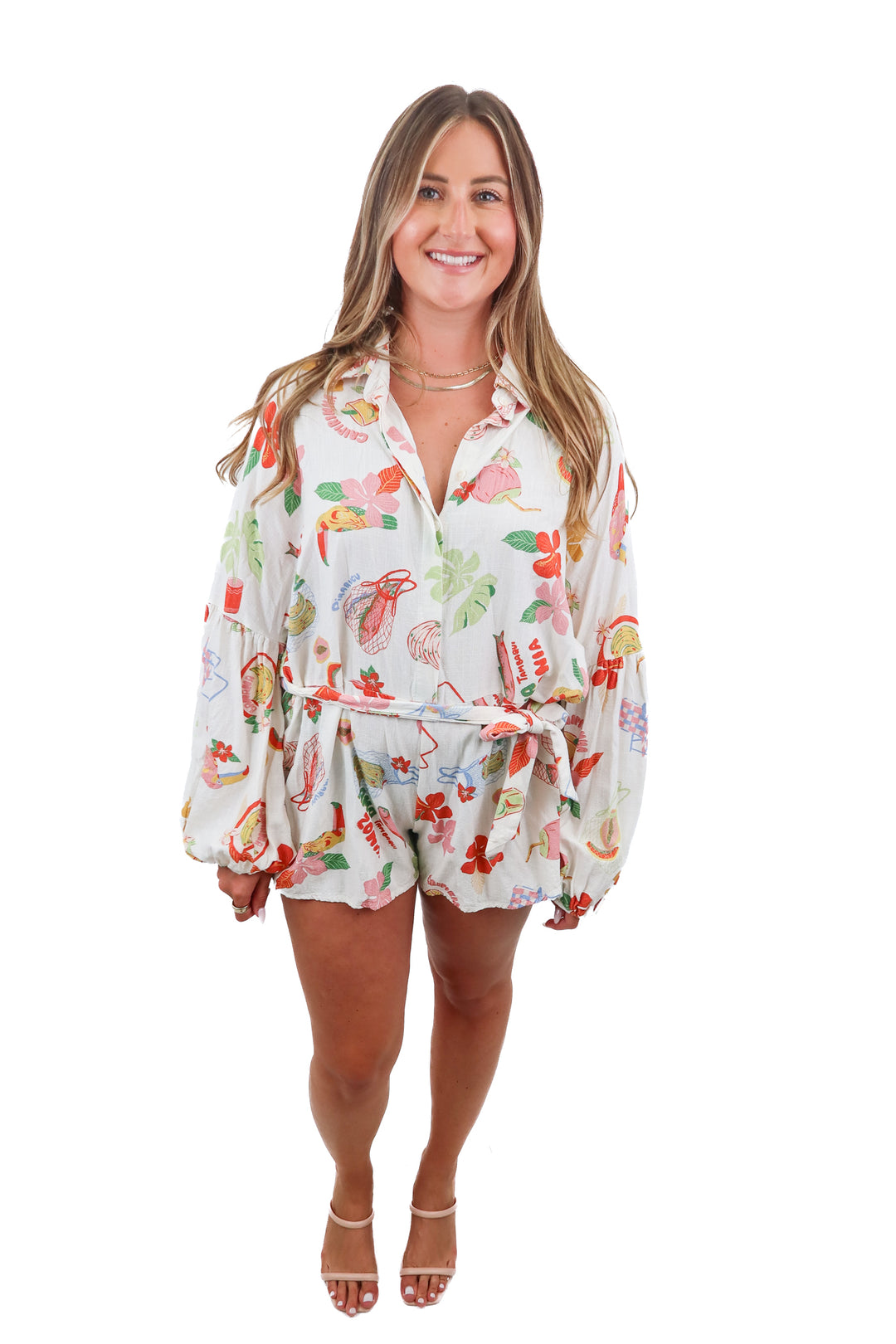 Petal + Pup printed romper (XL; est retail $80)