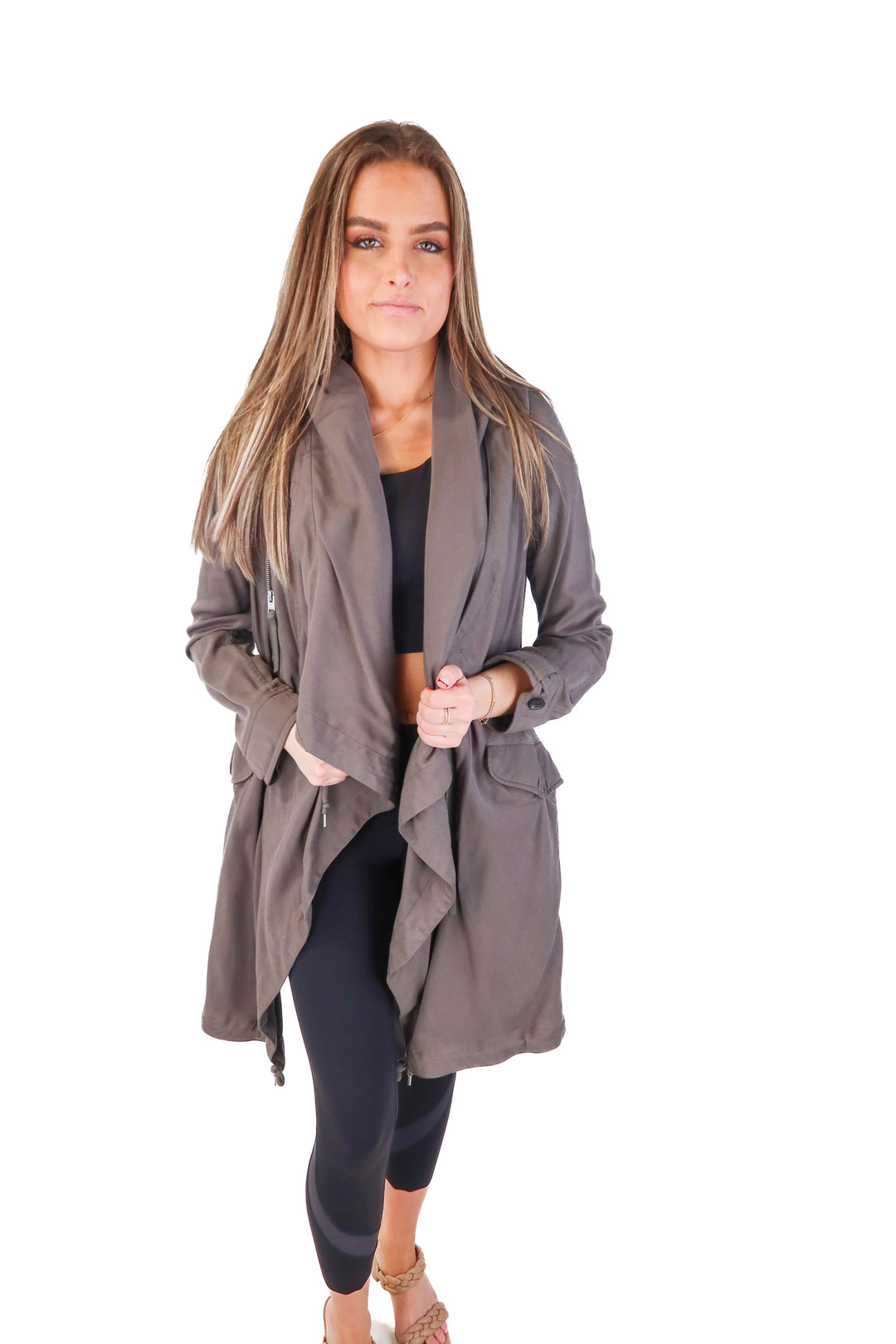 All saints grey coat (4)