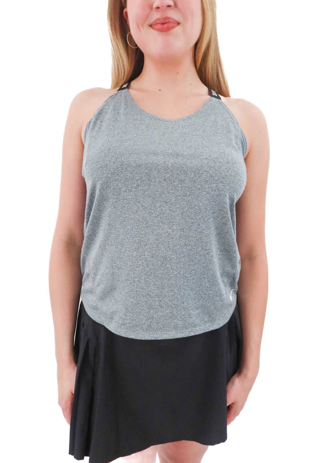 nike just do it grey tank (m; retail $39)