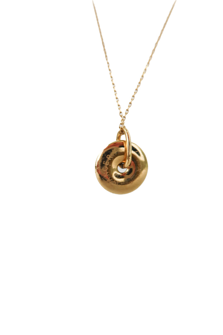victoria emerson gold disc sparkle necklace (retail $90)