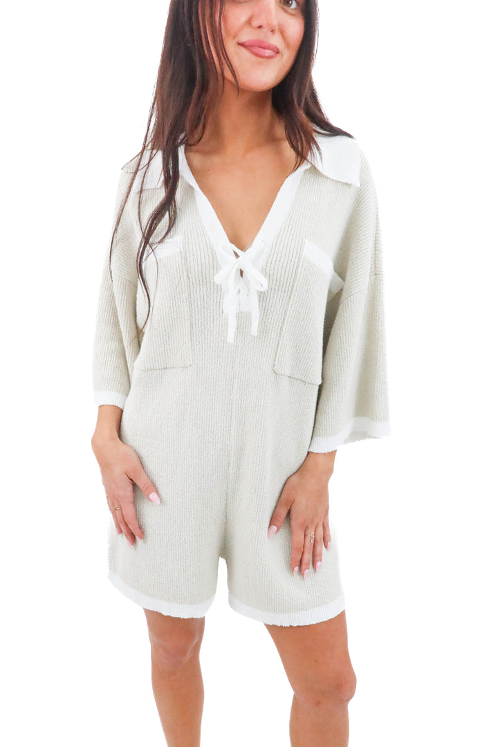 sabo cream romper (s; retail $150)