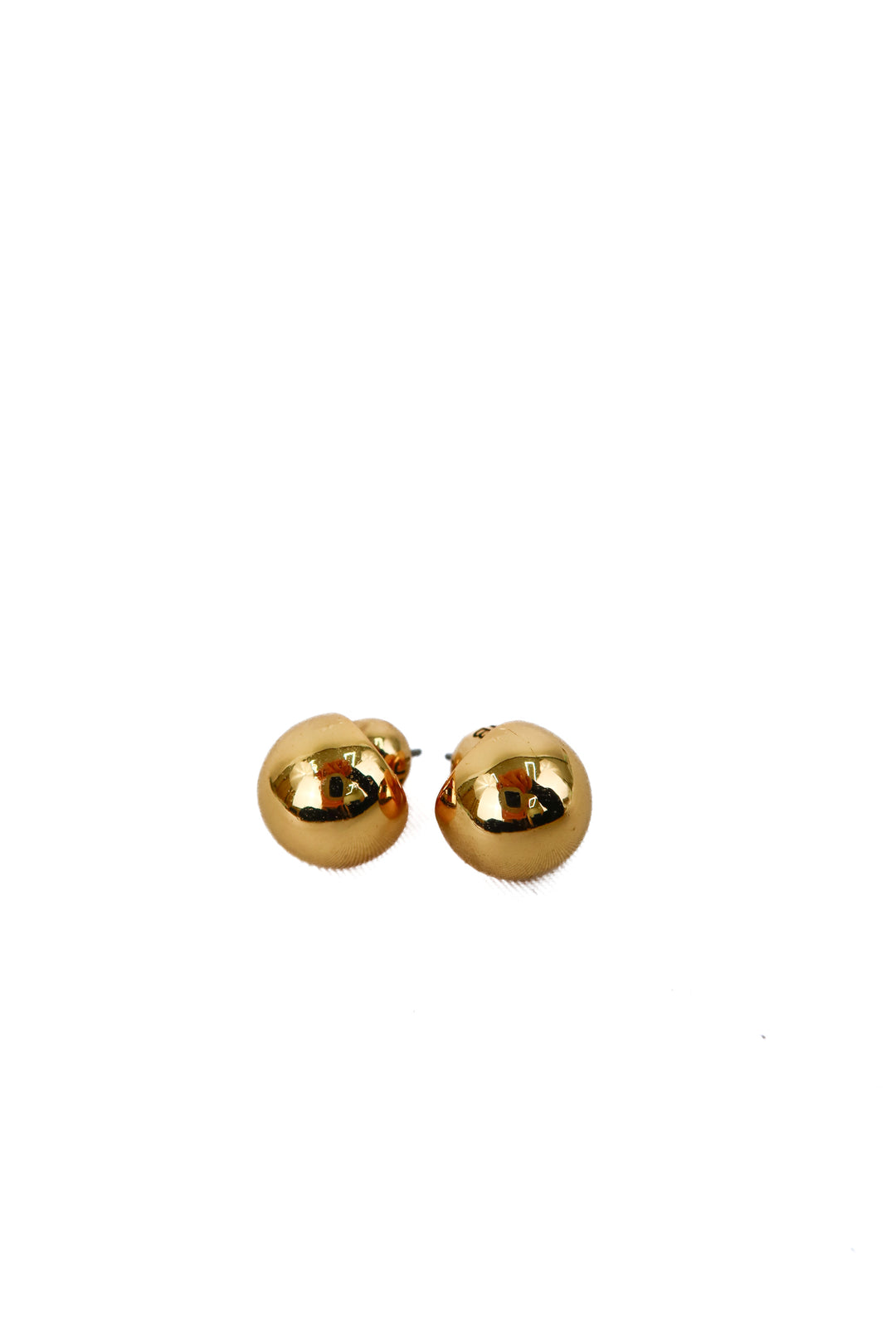 jenny bird gold half ball stud earrings (retail $98)