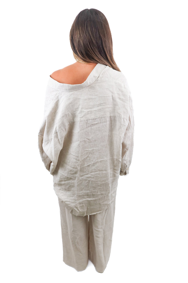 Wilfred cream linen set (XL; retail $236) NWT