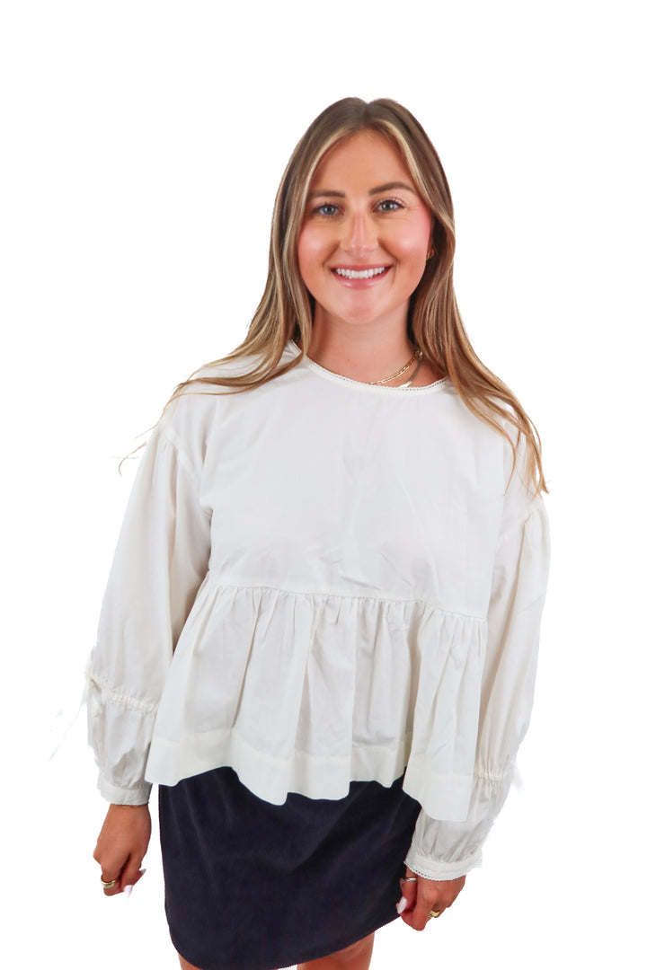 Able cream top NWT (L)