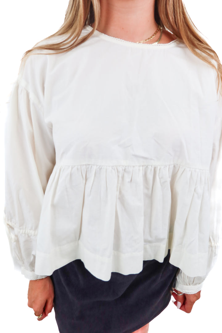 Able cream top NWT (L)