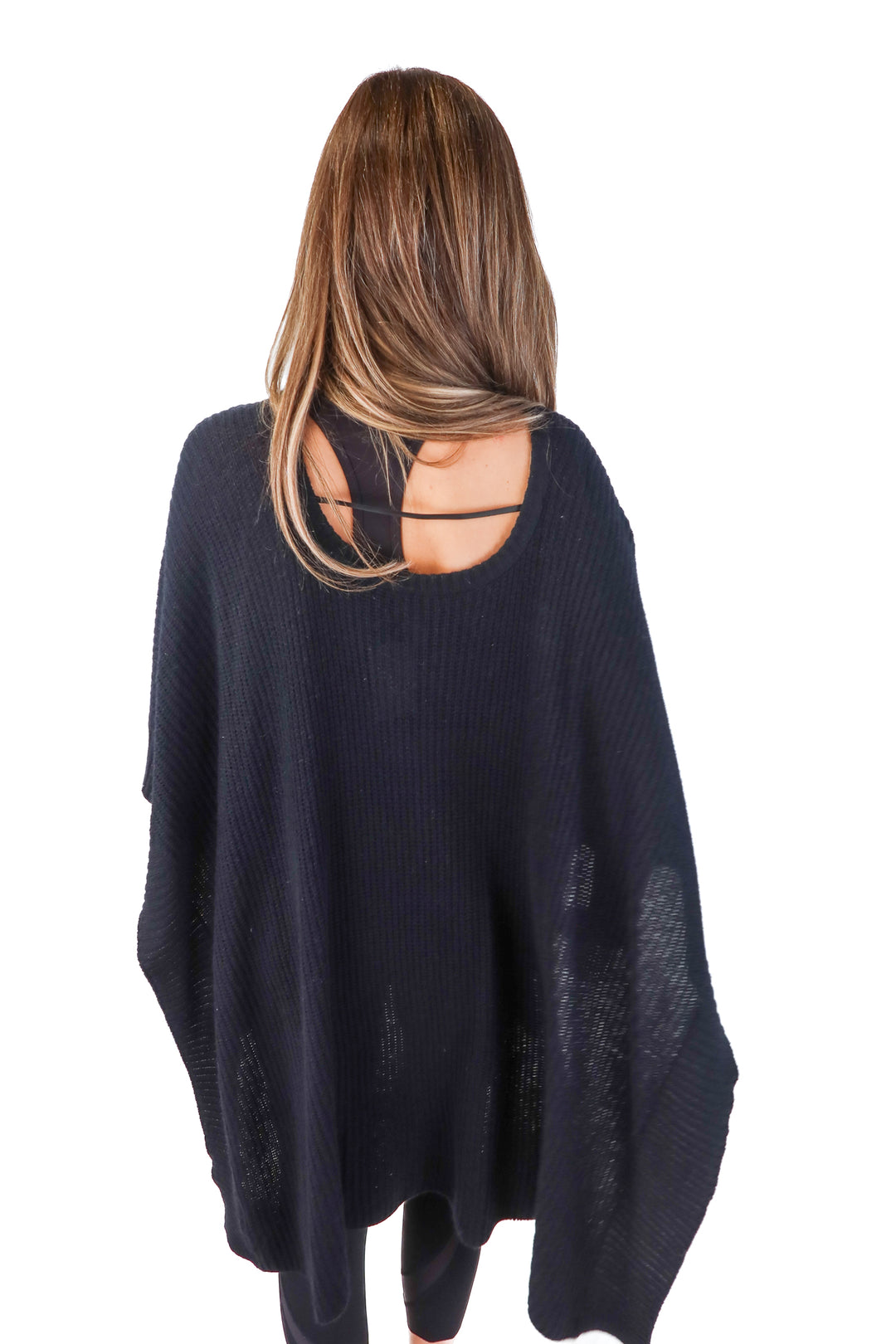 Halogen black knot shawl (o/s)