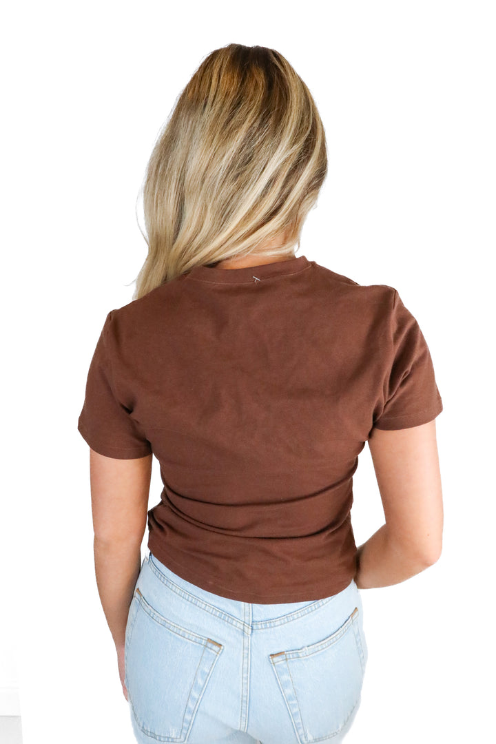 pumiey brown short sleeve tee (m)