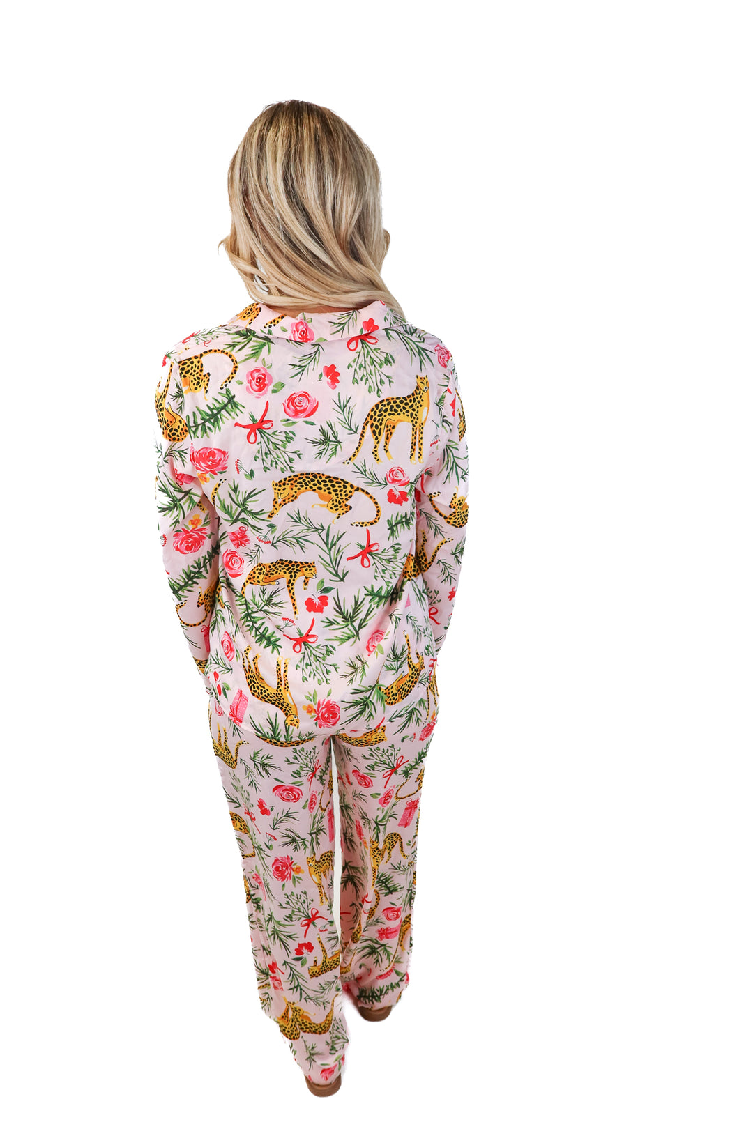 Shady Lady pink cheetah pj set (s)